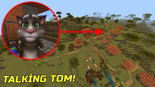 Minecraftta My Talking Tom'un Mekanını Bastım! Minecraft