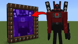 Minecraftta Sakın TITAN SPEAKERMAN Portalına Girmeyin! Minecraft