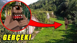 KORKUNÇ TEPEGÖZ ORMANDA HERKESİ YEDİ! *Gerçek Hayatta* Minecraft