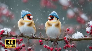 Bird Sounds in Winter Forest for Sleep | Relaxing Birds Chirping for Deep Rest and Tranquility
