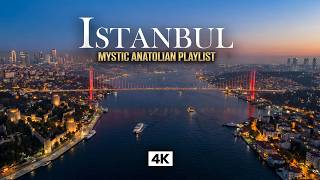 ISTANBUL in 4K – Relaxing Music Across Two Continents | Bosphorus Bridge Night Drone View
