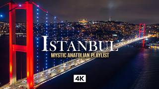 ISTANBUL Night 4K – Relaxing Music & Bosphorus Bridge Lights | Calm City Ambience