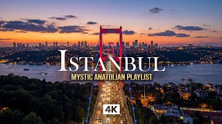 ISTANBUL in 4K – Crimson Bosphorus Flow | Mystic Anatolian & Ottoman Night Music