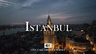 ISTANBUL in 4K – OTTOMAN VIBES MUSIC - Galata Tower at Blue Hour | Calm Piano & Timeless Night Mood