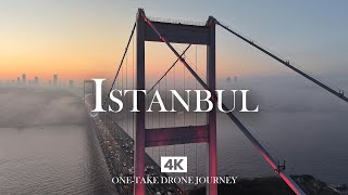 ISTANBUL in 4K – Sunrise Over the Bosphorus Bridge in a Breathtaking One-Take Drone Journey