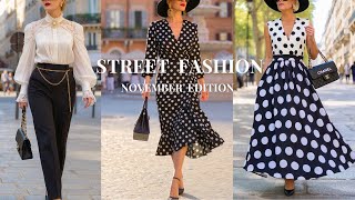 Best dressed people walking down Milan’s fashionable street: Autumn 2025 fashion trends