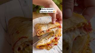 Kahvaltılık lavaş pizza tarifi😍 #kahvaltılık ##kahvaltı #shortsfood #shorts Malzemeler yorumda 👇👇