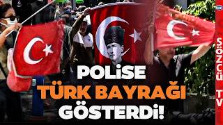 Polis Biber Gazı ve Su Sıktı Vatandaş Türk Bayrağını Göstererek İsyan Etti! İzmir'de Tarihi An