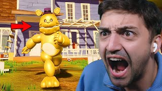 KÖTÜ KOMŞUM IŞIK HIZINDA KOVALIYOR! Hello Neighbor Fredbear Modu