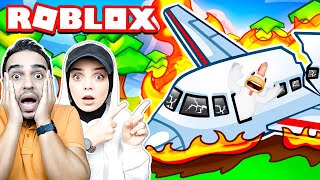 UÇAK DÜŞTÜ VE KARLI DAĞDA HAYATTA KALDIK !! 😱 Roblox