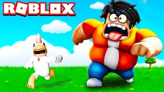 GIT GIT DÜNYANIN EN AÇ İNSANINDAN KAÇIYOR !! 😱 Roblox