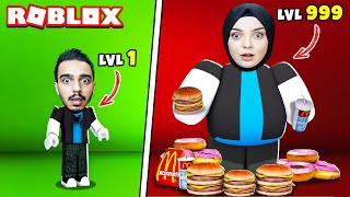 YEMEK YARIŞMASINDA BİRİNCİ OL !! 😱 Roblox Eating Battle Simulator