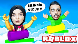 SİLİNDİR OLDUK PARKUR YAPTIK !! 😱 Roblox Risky Rollers