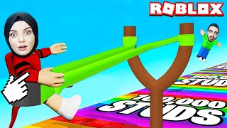 SAPANLA DÜNYANIN SONUNA UÇTUK !! 😱 Roblox Sling Race