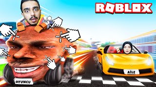 KAFA ARABA İLE BİRİNCİ OLDUK !! 😱 Roblox Race Car Clicker