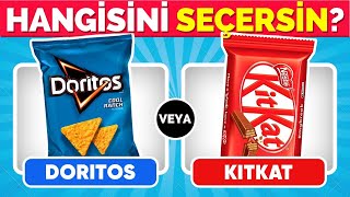 Hangisini Tercih Edersin?🤔 Tuzlu & Şekerli Atıştırmalıklar 🍟🍫