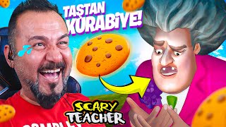 KIZGIN ÖĞRETMENE KURABİYE ŞAKASI! DİŞLERİ KIRILDI! | SCARY TEACHER 3D OYNUYORUZ
