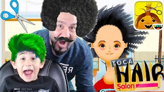 BERBER OLDUK! EN İLGİNÇ SAÇ SAKAL MODELLERİNİ YAPTK!| EGEMEN KAAN İLE TOCA HAIR SALON 4 OYNUYORUZ