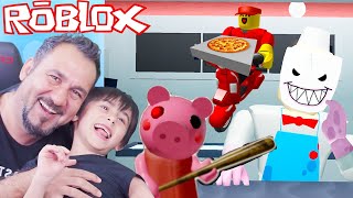 ROBLOX İÇİNDE DONDURMACI JERRY VE PİGGY OYNADIK PİZZACI OLDUK! | ROBLOX OYNUYORUZ
