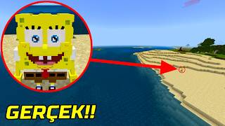 Minecraftta Sünger Bob'u Buldum! *GERÇEK*