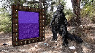 MİNECRAFT GERÇEK HAYAT GODZİLLA PORTALI YAPTIM!