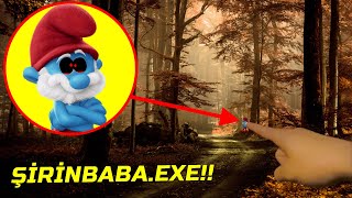 GERÇEK HAYATTA ŞİRİN BABA.EXE BULDUM! Minecraft Şirinler