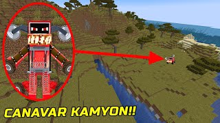 Minecraftta CANAVAR KAMYON Buldum! Minecraft