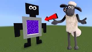 Minecraftta KOYUN SHAUN Portalı Yaptım! Minecraft
