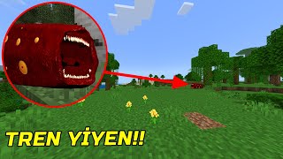 Minecraftta Tren Yiyen ile Yüzleştim! Minecraft