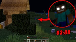 GECE 3'TE HEROBRİNE SEEDİNE SAKIN GİRMEYİN! - Minecraft