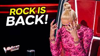 Rock Auditions That Went WAY Too Hard on The Voice | Top 3