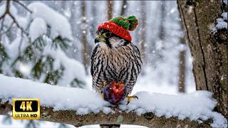 Healing Music 4K 🌿 3 Hours Bird & Piano Music| Stress Relief Music | Nature Sleep Aid