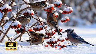 Beautiful Piano Music & Snow Bird Singing - Soothing Music for Study, Focus - No Ads 🎹