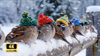 ❄️ Snow Birds Singing and Soft Piano Music for Stress Relief and Emotional Healing 🎹
