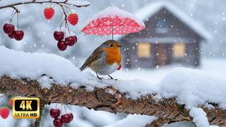 Romantic Piano Music & Snow Birds 🌧️ Soft Melancholy Relaxation Playlist (Soft Melancholy Music)